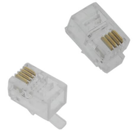 L-KLS12-RJ11-4P4C-01 CONNECTOR PLUG 4P4C RJ9,RJ10,RJ22 - 1