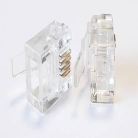 L-KLS12-RJ12-6P4C-01 CONNECTOR PLUG 6P4C RJ11,RJ14 - 1