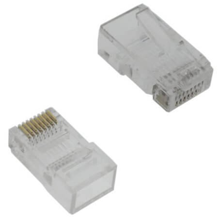 L-KLS12-RJ45-8P8C-01 CONNECTOR PLUG 8P8C RJ45 SQUARE HOLE - 1