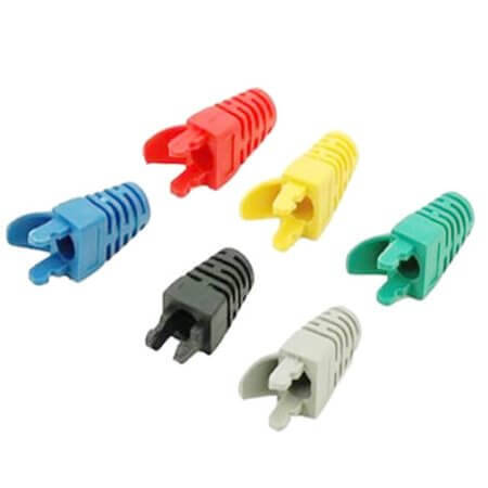 L-KLS12-RJ45-A-5 CONN. MODULAR PLUG BOOT RJ45 GRAY - 1
