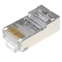 L-KLS12-RJ45B-8P8C-01 CONNECTOR PLUG 8P8C RJ45 SHILDED - 1