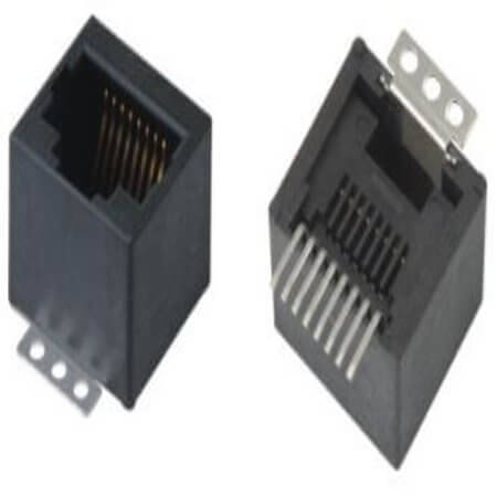 L-KLS12-SMT04-8P8C-02-R MODULAR JACK SMT 8P8C (RJ45,Ethernet) BLACK - 1