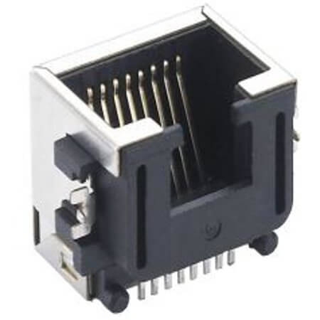 L-KLS12-SMT08-8P8C-01 MODULAR JACK SMT 8P8C (RJ45,Ethernet) BLACK - 1