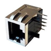 L-KLS12-TL001-8P8C-2-03 MODULAR JACK THT R/A 8P8C (RJ45,Ethernet) BLACK - 1