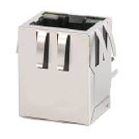 L-KLS12-TL058-1X1-G/Y-03 MODULAR JACK THT R/A 8P8C RJ45,Ethernet GREEN YELL - 1