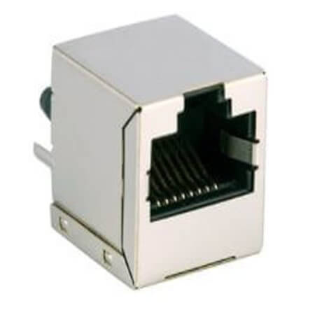 L-KLS12-TL156-1X1-03 MODULAR JACK THT 1X1 TAB-UP (RJ45,Ethernet) WHİTE - 1