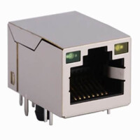 L-KLS12-TL183-1x1-G/Y-03 MODULAR JACK THT R/A 8P8C RJ45,Ethernet GREEN YELL - 1