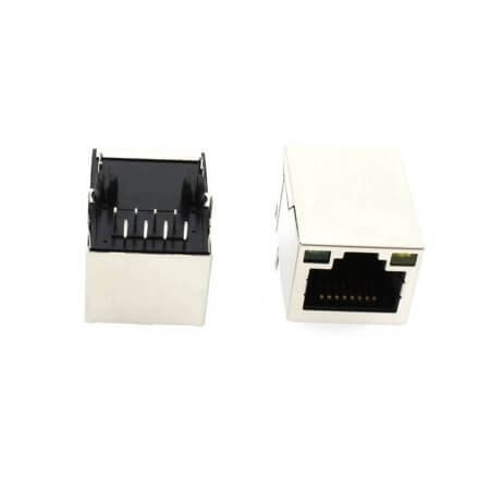 L-KLS12-TL443-1x1-G/Y-03 MODULAR JACK THT R/A 8P8C (RJ45,Ethernet) - 1