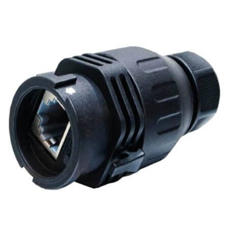 L-KLS12-WRJ45-10S CONNECTOR JACK RJ45 IP67 QUICK LOCK - 1