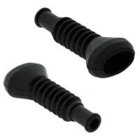 L-KLS13-WT001-03-B WIRE HARNESS RUBBER BOOT 3POLE BLACK - 1