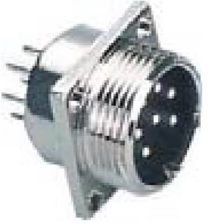 L-KLS15-225-M16-2M3 CONN.MICRO JACK M16 2P IP55 SQUARE FLANGE PIN - 1