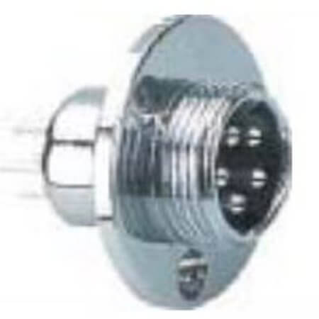 L-KLS15-225-M16-2M4 CONN.MICRO JACK M16 2P IP55 ROUND FLANGE PIN - 1