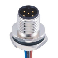 L-KLS15-M12A-CB2-04 CONN.MICRO JACK M12 4P IP67 MALE REAR LOCK - 1