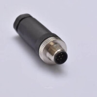 L-KLS15-M12A-P108 CONN.PLUG M12 8PIN MALE PIN SCREW STRAIGHT - 1