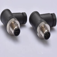 L-KLS15-M12A-TR105 CONN.PLUG M12 5PIN MALE PIN SCREW FREE R/A - 1
