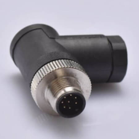 L-KLS15-M12A-TR108 CONN.PLUG M12 8PIN MALE PIN SCREW FREE R/A - 1