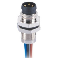 L-KLS15-M8A-B203 CONN.PLUG M8 3PIN MALE PANEL MOUNT SOLDER - 1