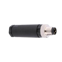 L-KLS15-M8A-P103 CONN.PLUG M8 3PIN MALE PIN SCREW STRAIGHT - 1