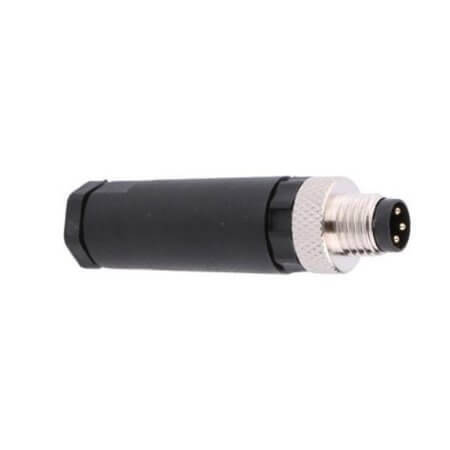 L-KLS15-M8A-P103 CONN.PLUG M8 3PIN MALE PIN SCREW STRAIGHT - 1