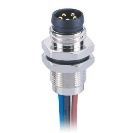 L-KLS15-M8A-P204 CONN.RECEPTACLE M8 4PIN FEMALE SOCKET SCREW - 1