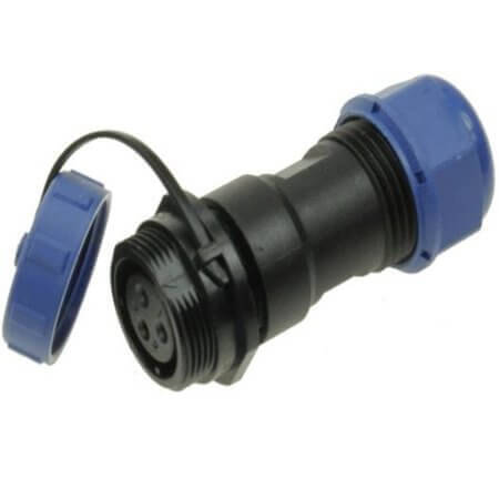 L-KLS15-W17A4-03 CONNECTOR SOLDERİNG CABLE 3P PLUG FEMALE IP68 W - 1