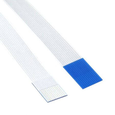 L-KLS17-FFC-1.0-8P-L100A CABLE FLAT FLEXIBLE 8PIN 1.00mm 100mm WHITE - 1