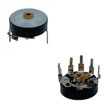 L-KLS4-RV12-B50K-12.5 TRIMPOT CARBON V 12.5MM 50K WITH SWITCH AND WHEEL - 1