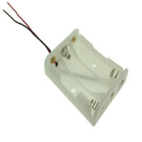 L-KLS5-806-W BATTERY HOLDER AA*3 26AWG UL L=100mm WHITE WITH CA - 1