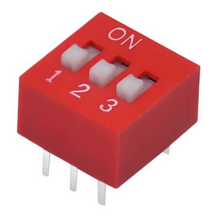 L-KLS7-DST-05-R-00 SWITCH DIP 5 Pos. SPST 25mA 24VDC THT V/T - 1