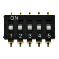 L-KLS7-KL-05-N-00 SWITCH DIP 5 Pos. SPST 25mA 24VDC SMT V/T - 1