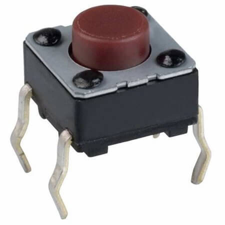 L-KLS7-TS6601-7.0-260-R- SWITCH TACT 6.00x6.00 7.00mm 260gF THT V/T - 1