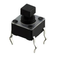 L-KLS7-TS6603-7.3-250-B SWITCH TACT 6.00x6.00 7.30mm 250gF BLACK - 1