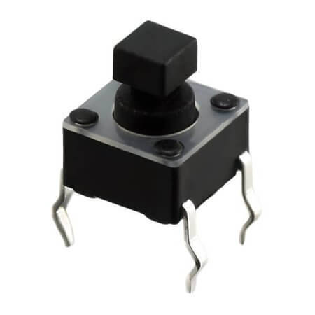 L-KLS7-TS6603-7.3-250-B SWITCH TACT 6.00x6.00 7.30mm 250gF BLACK - 1