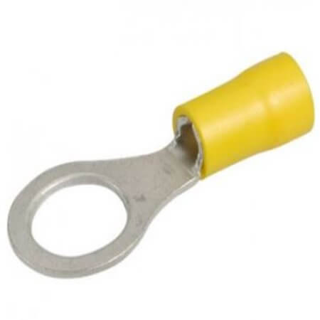 L-KLS8-01103-RV5.5-6 RING TERMINAL 12x31.5 YELLOW M1/4 d2 6.5mm - 1