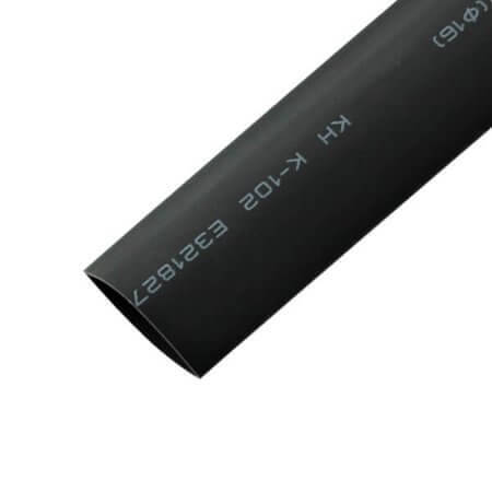 L-KLS8-01140-HT-15 HEAT SHRINK 15mm BLACK (MAKARON) 2:1 W/O UL - 1