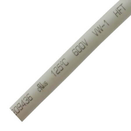 L-KLS8-01140-HT-2.5-W HEAT SHRINK 2.5mm WHITE(MAKARON) 2:1 W/O UL - 1