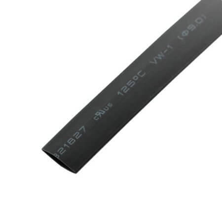 L-KLS8-01140-HT-9.0 HEAT SHRINK 9mm BLACK (MAKARON) 2:1 W/O UL - 1
