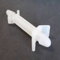 L-KLS8-0201-CS-0610 BARBED DISTANCE SNAP LOCK 9.60mm WHITE 4.80mm - 1