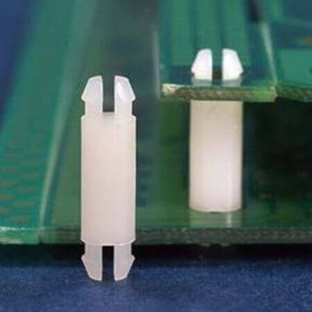 L-KLS8-0202C-SP-11 BARBED DISTANCE SNAP FIT 11.10mm WHITE 4.00mm - 1