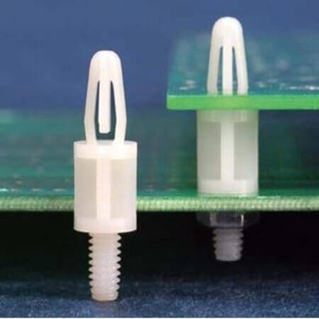 L-KLS8-0207-PSU-06 BARBED DISTANCE SNAP LOCK 6.30mm WHITE 4.00mm - 1