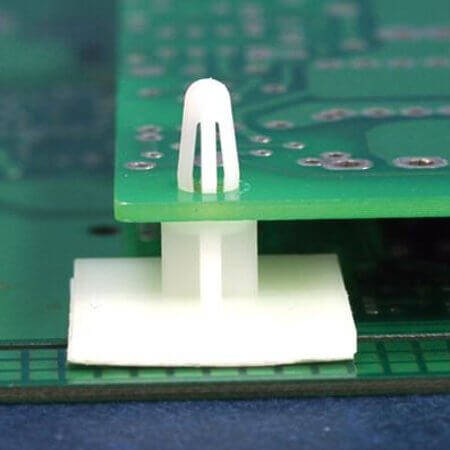 L-KLS8-0224-CPP-12 BARBED DISTANCE ADHESIVE H=12.9mm WHITE 4.00mm - 1