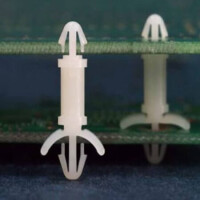 L-KLS8-0227D-26 BARBED DISTANCE SNAP LOCK 26.00mm WHITE 3.00mm - 1