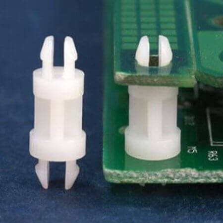 L-KLS8-0245-12.7 BARBED DISTANCE SNAP FIT 12.70mm WHITE 4.00mm - 1