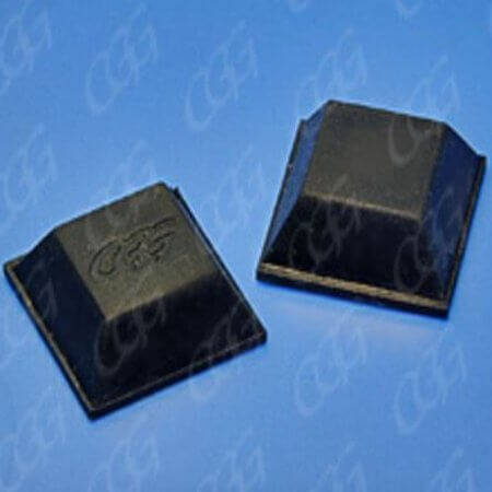 L-KLS8-0519-SF-013 SILICONE SQUARE ADHESIVE BLACK 13x13 - 1
