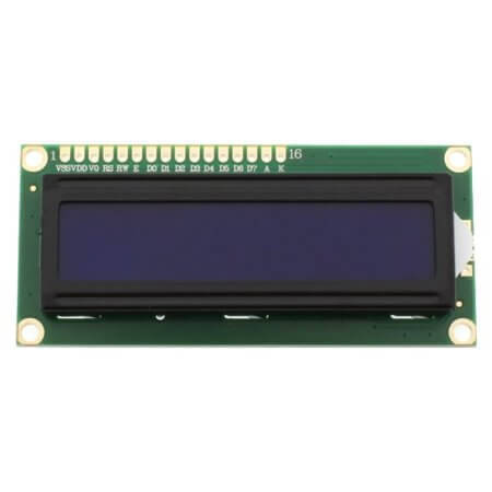 L-KLS9-1602A-B LCD CHARACTER 16X2 STN NEGATIVE BLUE 5V - 1
