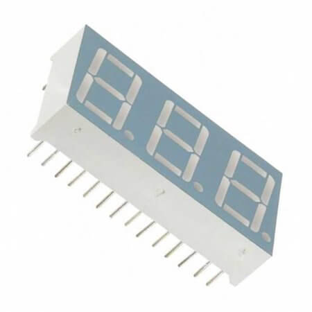 L-KLS9-D-2831AS-21 LED DISPLAY 7 SEGMENT 3DIGIT 7MM (-) RED - 1