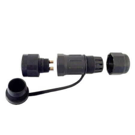 L170122001 CONNECTOR MICRO JACK 2PIN WATERPROOF CABLE SIDE - 1