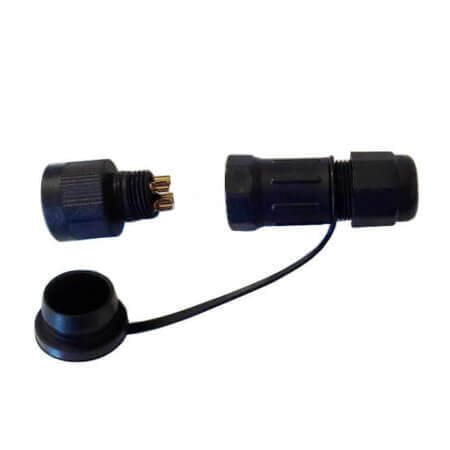L170124001 CONNECTOR MICRO JACK 4PIN WATERPROOF CABLE SIDE - 1