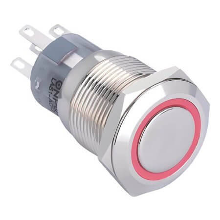 LAS1-AGQF-11E/RGB/12V/S SWITCH PUSH BUTTON 5A 250VAC LED/RGB - 1