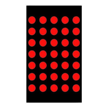 LB03571EUR1B LED DISPLAY DOTMATRIX 5x7DOT 27.6MM RED - 1